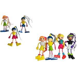 Vintage Betty Spaghetty Lot of 7 Fashion Dolls 7” Ohio Art Co McDonald’s Toy